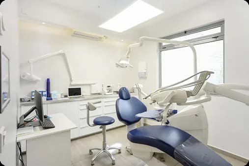A treatment room at the practice